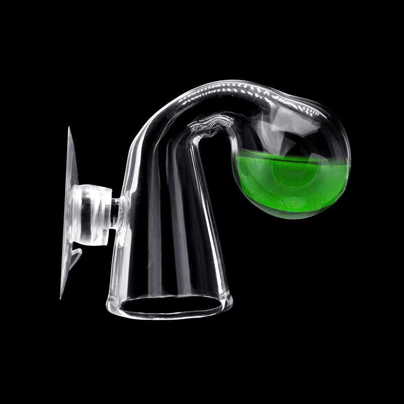 Dannisly CO2 Drop Checker Test Kit CO2 Clear Glass Capacity Monitor with Suction Cup for Aquarium Water Plant Fish Tank PH Test CO2 Kit - Image 1